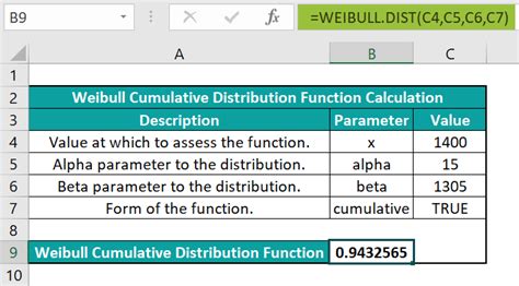 Weibull Distribution Example Problem に対する画像結果