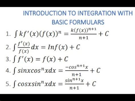 Image result for Integration Mathematics Basic