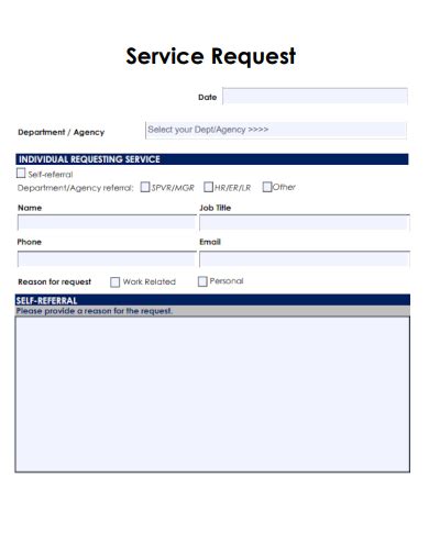 Afbeeldingsresultaten voor Service Request Form Template