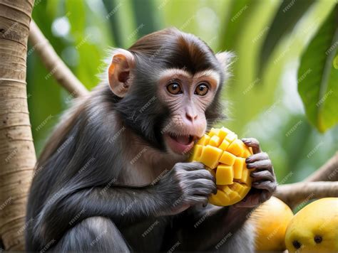 Drawn Image Monkey Eating Mango に対する画像結果