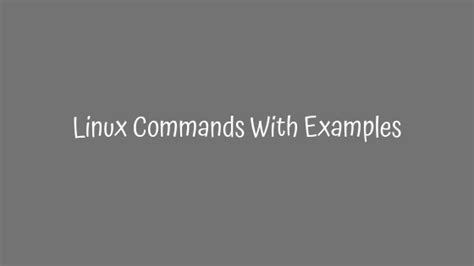 Toradh íomhá ar Linux Commands List with Examples