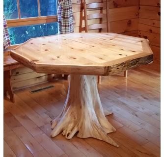 Rustic Log Tables