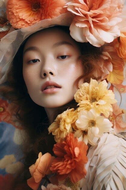 Image result for Woman with Flowers Side View