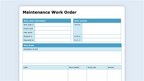 Image result for Maintenance Work Order System