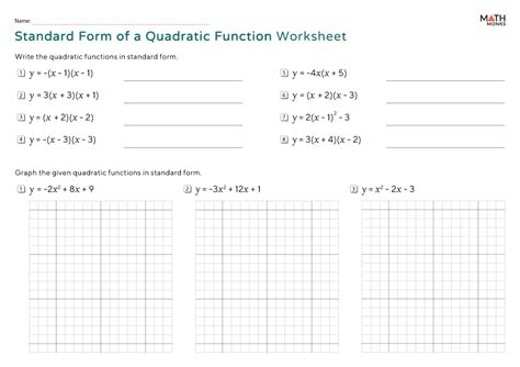 Image result for Writing Quadratic Functions Worksheet