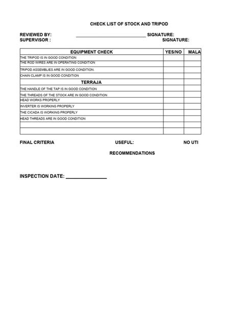 Afbeeldingsresultaten voor Threading Machine Checklist