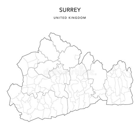 Image result for Surrey Postcode Map