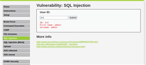 Image result for SQL Injection Page
