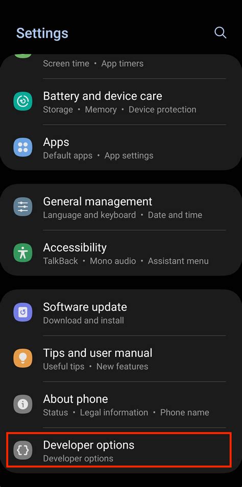 Developer Options Android に対する画像結果
