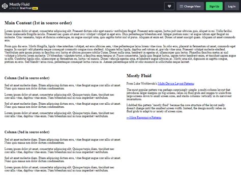 Bootstrap Column Layout に対する画像結果
