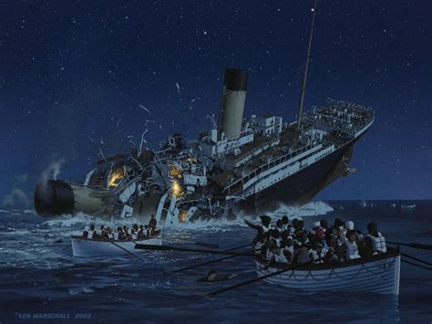 Image result for Ken Marschall Titanic Stern