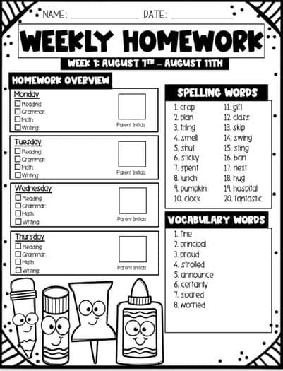 Afbeeldingsresultaten voor Printable Homework Cover Sheet