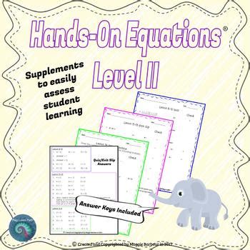 Image result for Hands-On Equations Lesson 12 Homework Answer Key Image