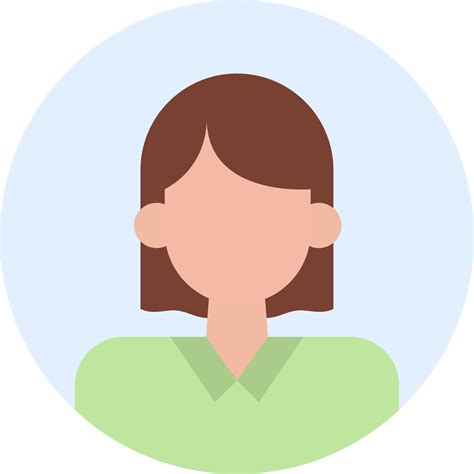 Female Profile Flat Color Icon 7343092 Vector Art at Vecteezy