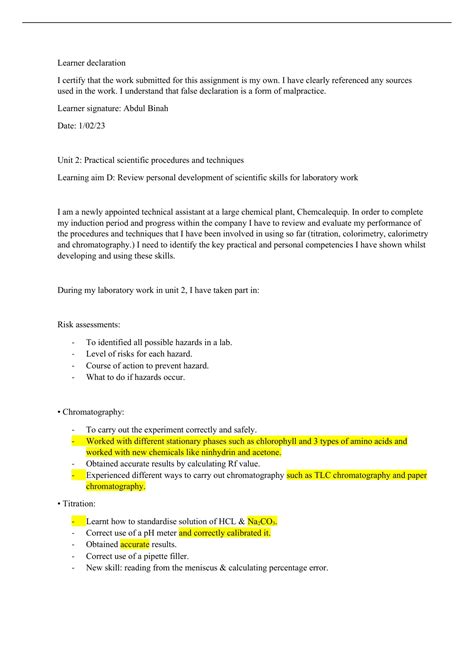 Image result for BTEC Applied Science Unit 3 T-Test