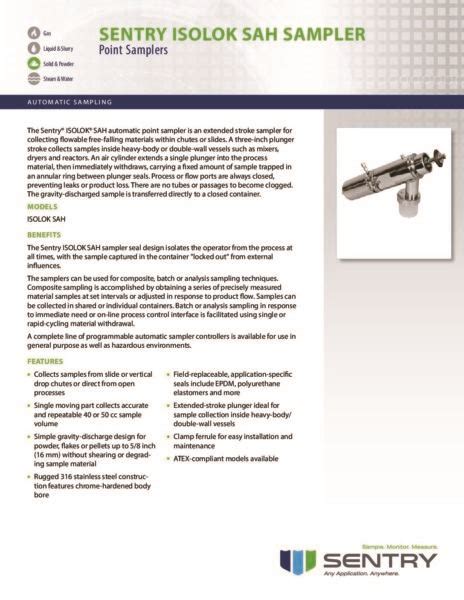 Isolok Sah Powder Sampler に対する画像結果