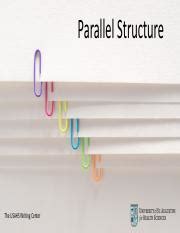 Image result for Parallel Structure of Topic Outline