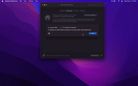 Image result for FileVault Setup