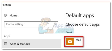 Image result for Control Panel Default Mail