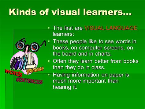 Image result for Example of Visual Learning Style