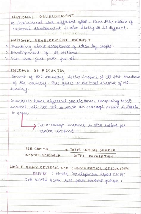 Development Class 10 Notes に対する画像結果