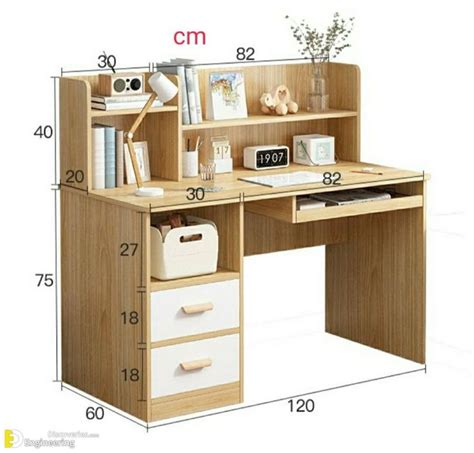 Image result for Computer Table Design with Dimensions