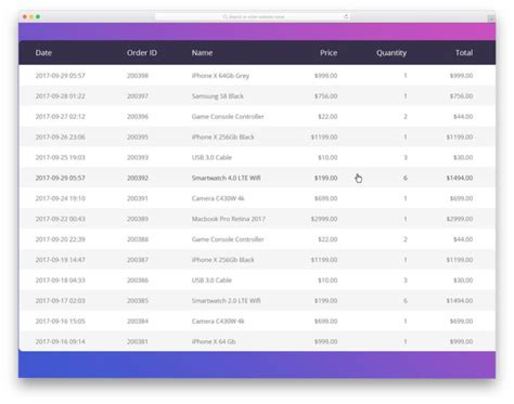 Image result for Nice HTML Templates That Outputs a Table