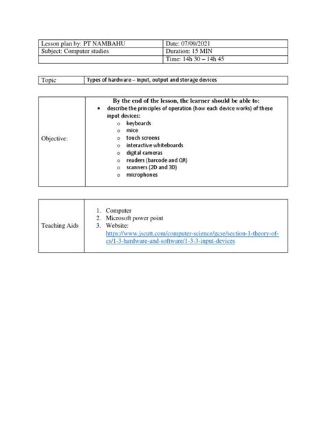 Image result for Sample Teaching Strategies Lesson Plan in Computer