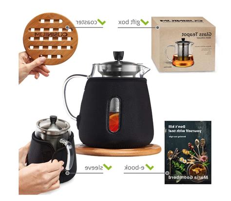 Bildergebnis für Dry-Ice Pellets in a Glass Teapot with Infuser