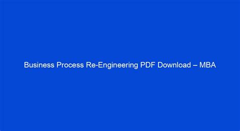Image result for Business Process Re-engineering PDF