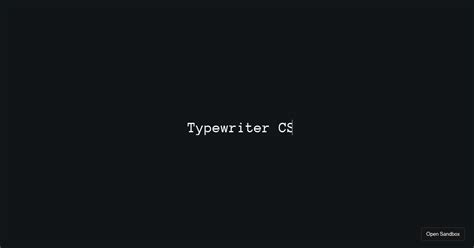 Image result for Using Typewriter in CSS Class