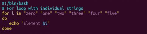 Toradh íomhá ar For Loop in Bash Script