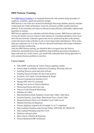 Toradh íomhá ar IBM Netezza Client