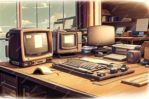 Image result for Retro Computer Desktop Setup