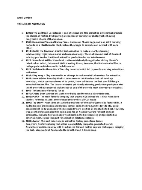 History of Animation | PDF | Animation | Computer Animation