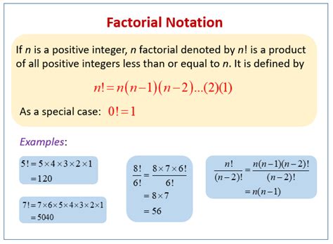 Image result for Factorial Calculation Formula