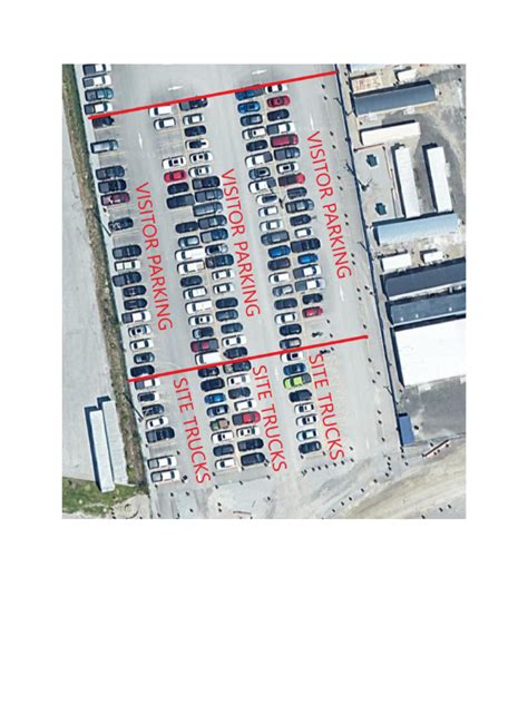 Image result for Map of Land Covered in Parking Lot