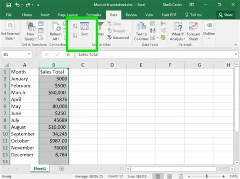 Image result for Make Sort Button Excel