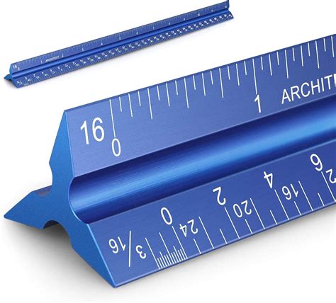 Toradh íomhá ar Triangular Architect Scale Ruler