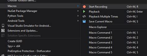 Image result for How to Build a Macro Visual Studio Copy/Paste
