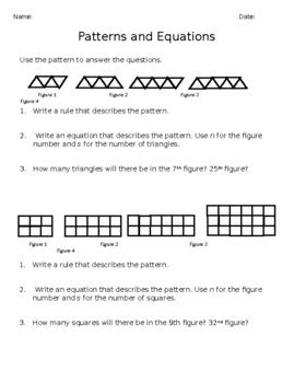 Image result for Pattern Equations