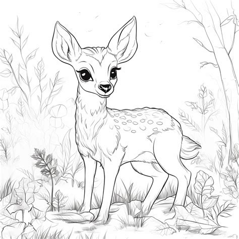 New Year Fawn Drawing に対する画像結果