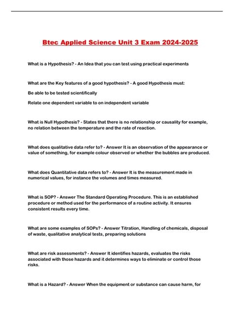 Image result for BTEC Applied Science Unit 3 T-Test