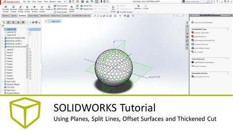 Image result for SolidWorks Split Surface