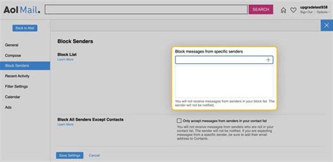 Image result for AOL Mail Sort by Sender