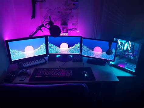 Image result for 3 Monitor Computer Setup