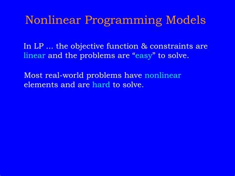 Image result for Nonlinear Optimization Models