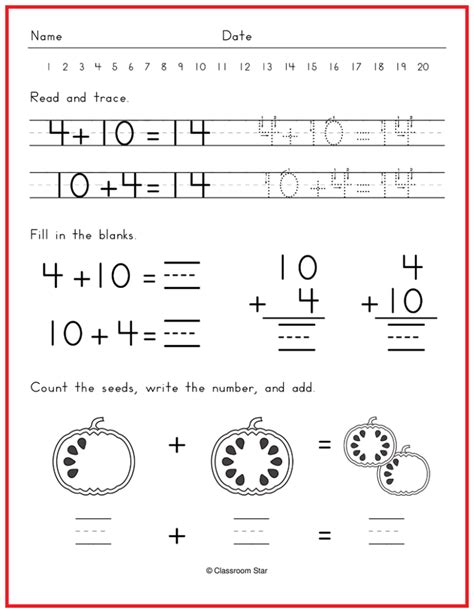 Plus 4 Worksheet માટે ઇમેજ પરિણામ