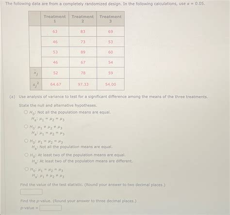 Image result for Completely Randomized Design Example in a Table Formet