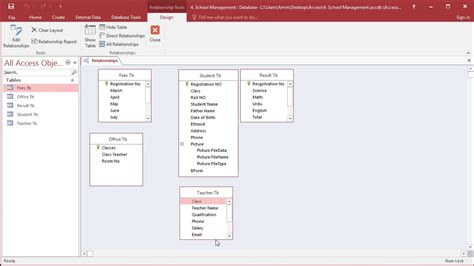Afbeeldingsresultaten voor Microsoft Access Table Schedule Example